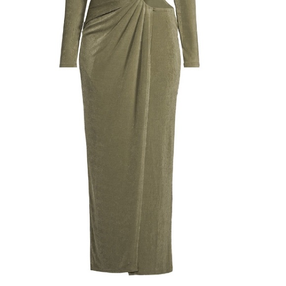 Significant Other cut out MIDI Dress in sage green size small - Picture 4 of 6